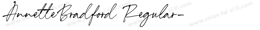 AnnetteBradford Regular字体转换